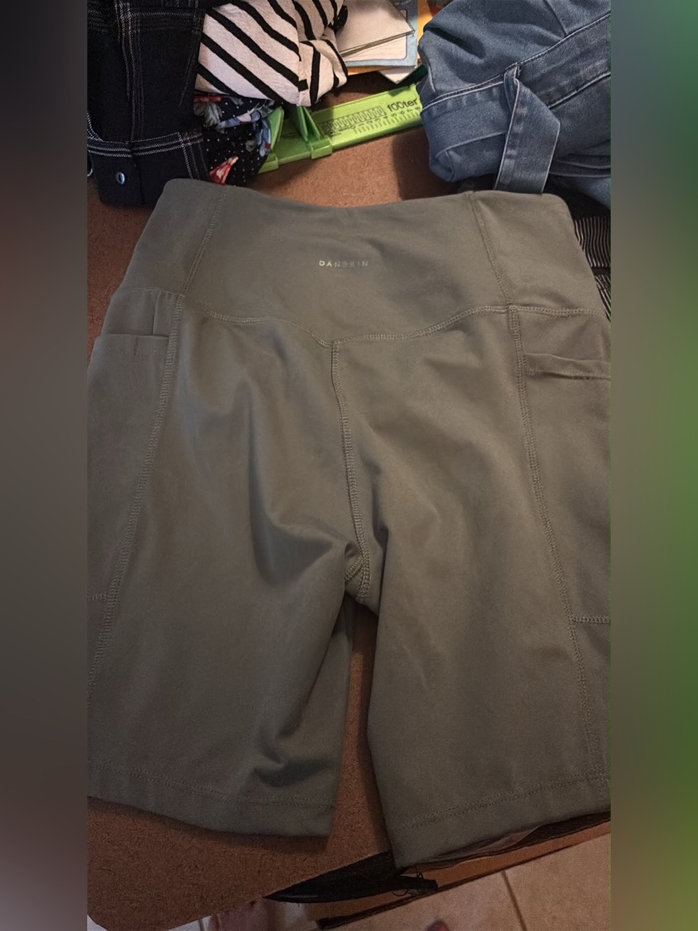 Danskin Olive Green Active Shorts for Men
